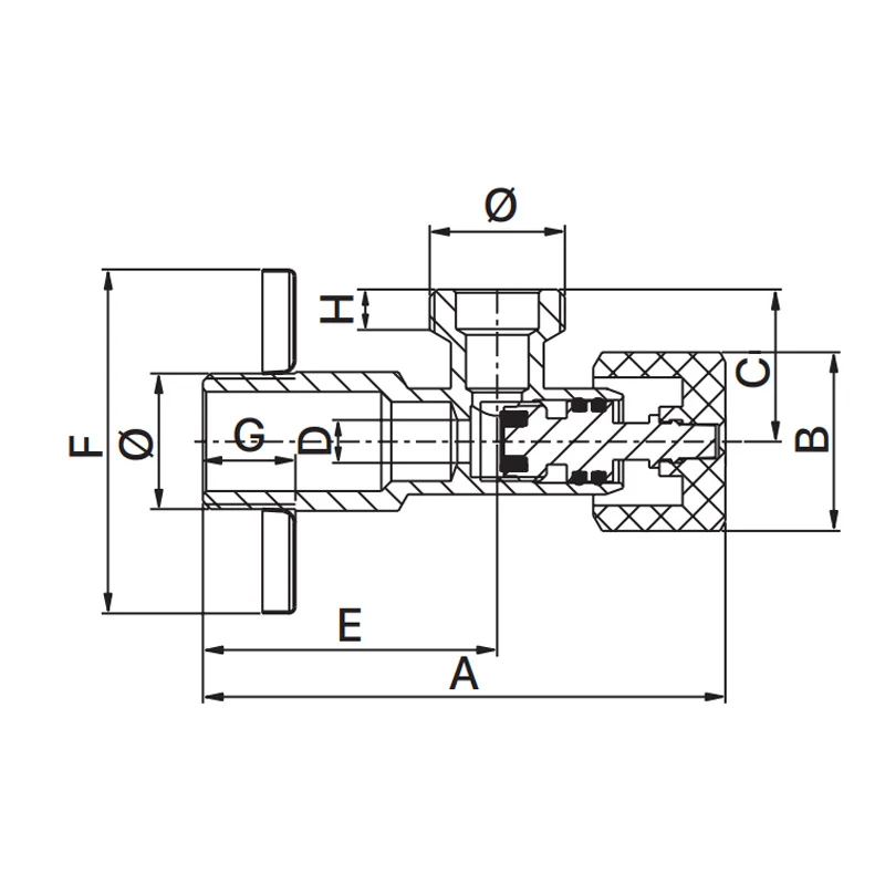 Кран Europroduct EP.3001 1/2"x1/2" латунь 16 Бар для сантехніки