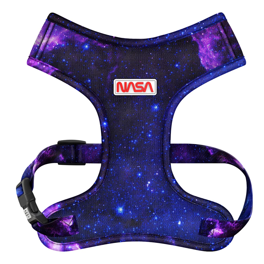 Шлея WAUDOG Mesh дихаюча з QR адресником NASA21 L 42 см 57-77 см
