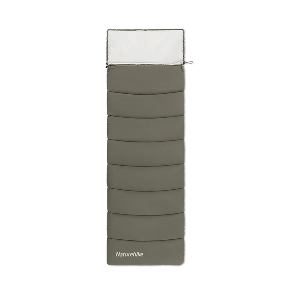 Спальный мешок Naturehike LD350 кокон демисезонный 225х75 см темно-зеленый пустотелый хлопок