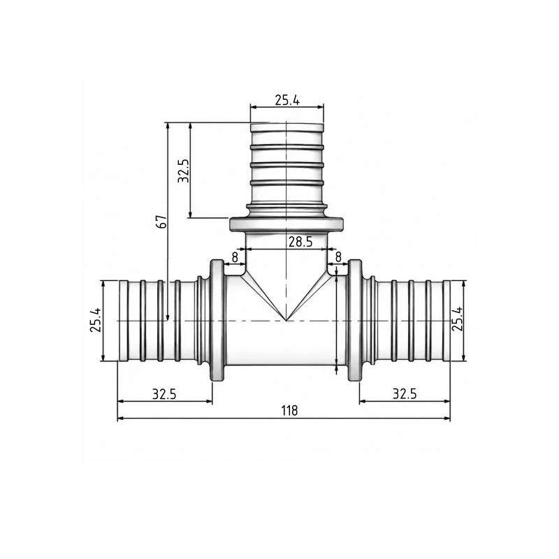 Трійник натяжний Icma №1038 32x4,4 мм аксіальний якісний матеріал