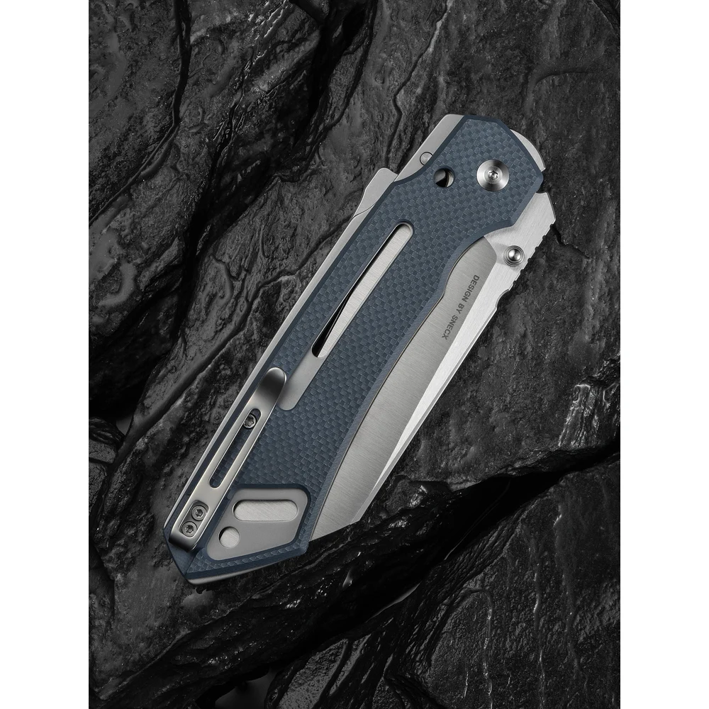 Складаний ніж Civivi Buster FG Grey 106,8 мм Nitro-V сірий