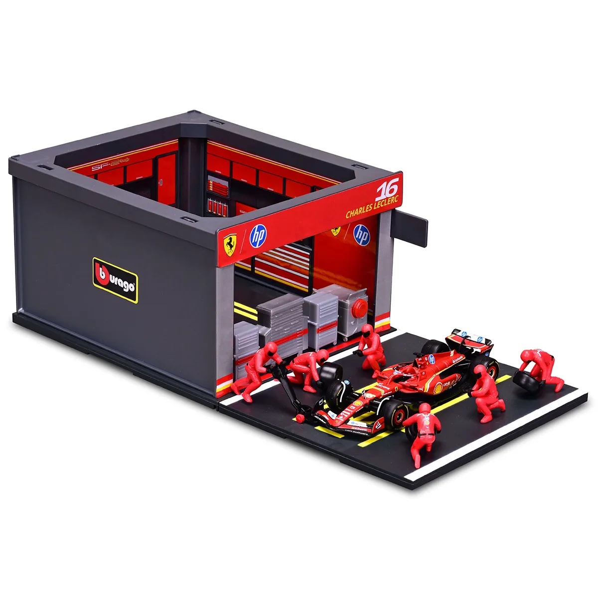 Игровой набор Bburago пластик металл 1:43 Ferrari SF-24 красный