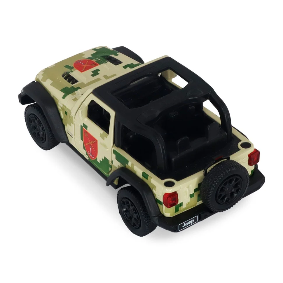 Автомодель Jeep Wrangler Rubicon 1:32 металевий різнобарвний з відкриваючими дверцями