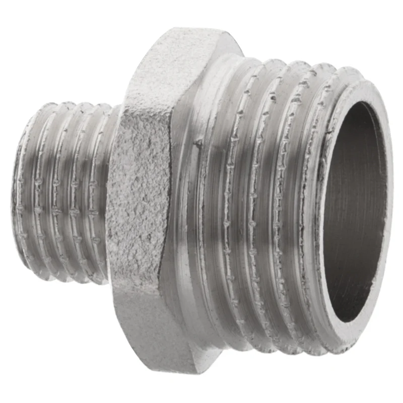 Ніпель редукційний 1/4"x1/2" латунь внутрішня-зовнішня різьба 1 шт