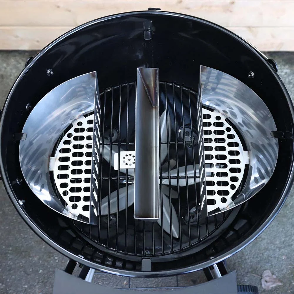 Кошики для вугілля 2 в 1 з контейнером для води Slow and Sear FireBaskets нержавіюча сталь 35,6х15,6х11,4 см