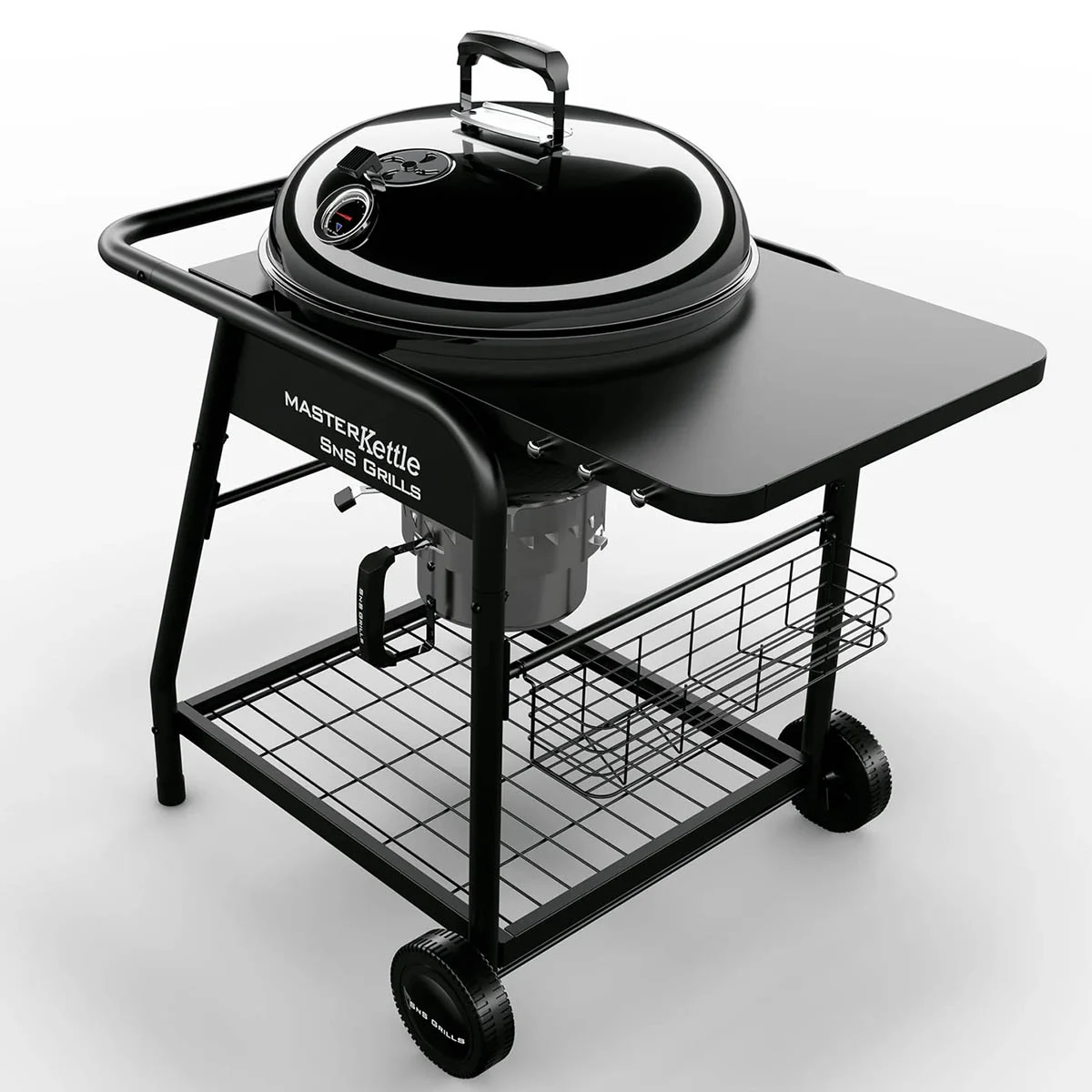 Вугільний гриль Slow and Sear Master Kettle 57 см сталь з покриттям порцеляновою емаллю 106х64х109 см