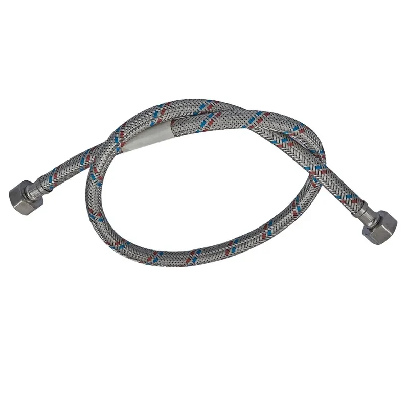 Гнучкий шланг для підключення води 1/2" гайка 1/2" 180 см металевий