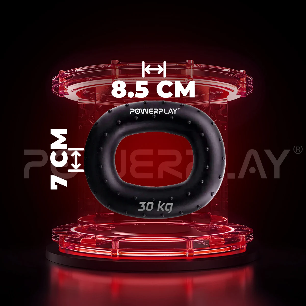 Еспандер кистьовий PowerPlay PP-4337 30 кг силіконовий чорний