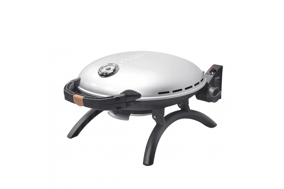 Портативний газовий гриль O-Grill 600T 58,5x21,5x56,7 см металевий срібло