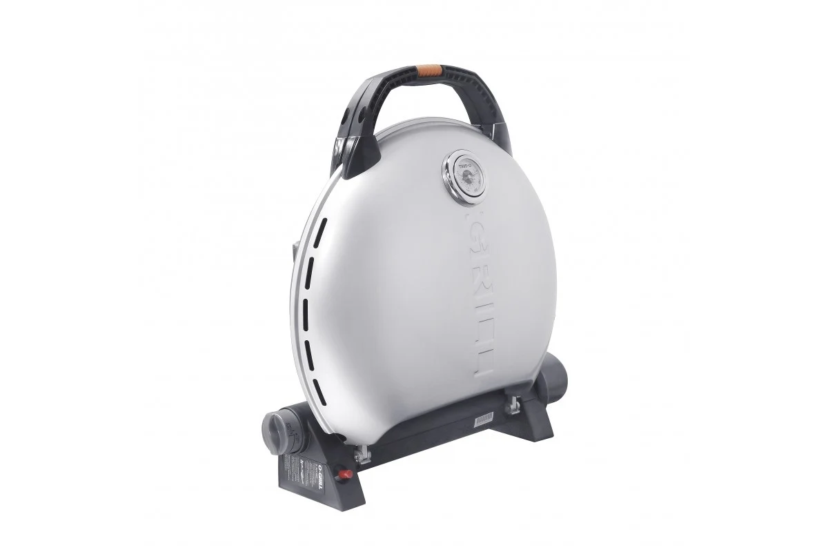 Портативний газовий гриль O-Grill 600T 58,5x21,5x56,7 см металевий срібло