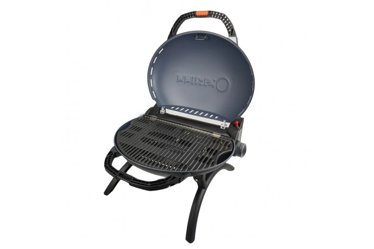 Портативний газовий гриль O-Grill 600T 58,5x21,5x56,7 см металевий срібло