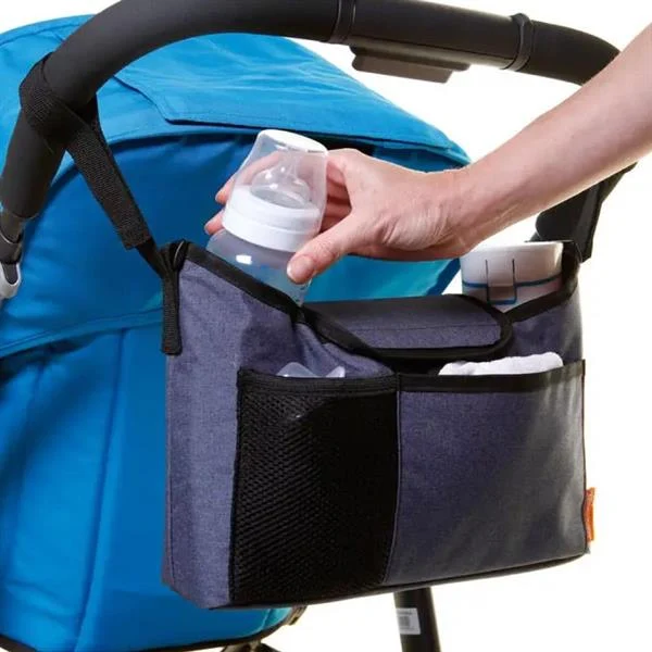 Сумка для коляски DreamBaby On The Go 39х9,5х18,5 см тканина синій джинс