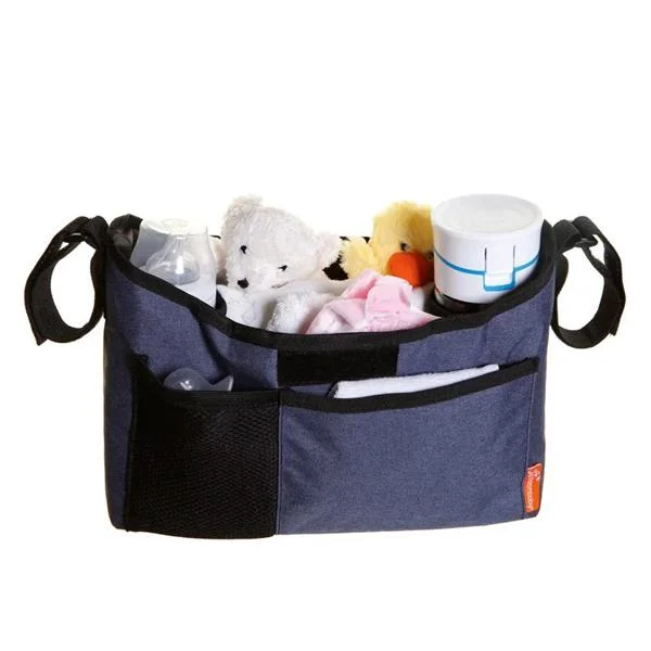Сумка для коляски DreamBaby On The Go 39х9,5х18,5 см тканина синій джинс