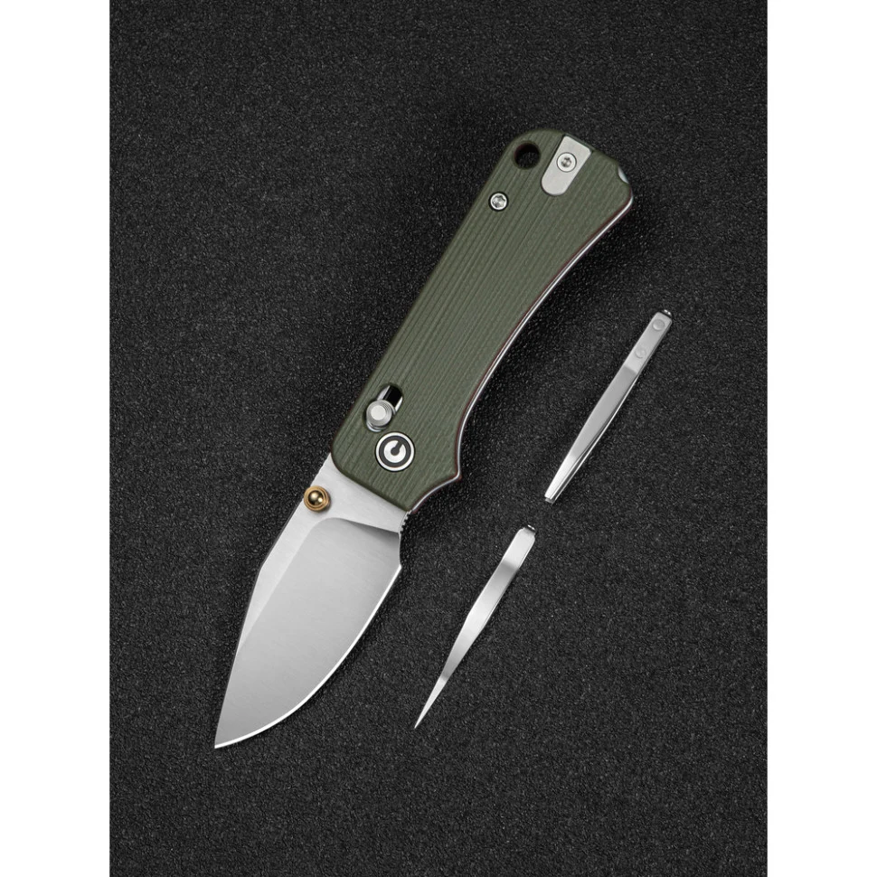 Складаний ніж Civivi Baby Banter 2 C24074-1 59,4 мм Sandvik 14C28N G10 139,9 мм золотий