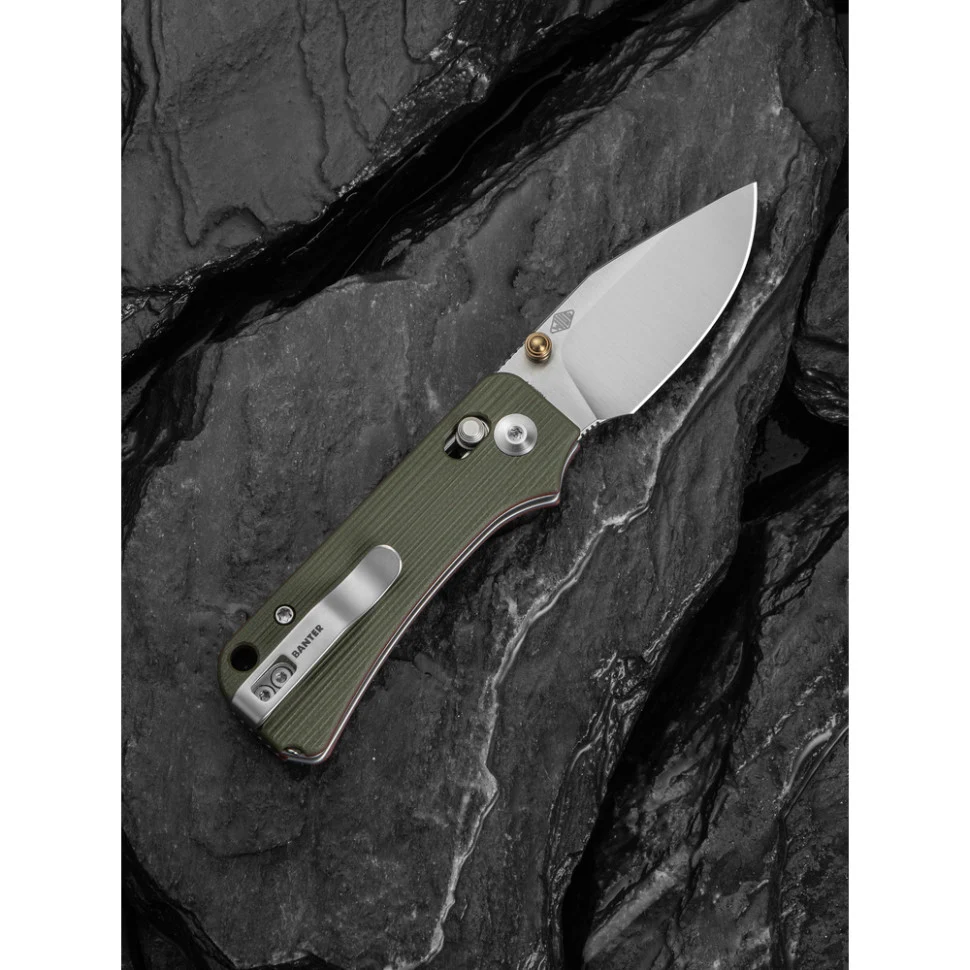 Складаний ніж Civivi Baby Banter 2 C24074-1 59,4 мм Sandvik 14C28N G10 139,9 мм золотий
