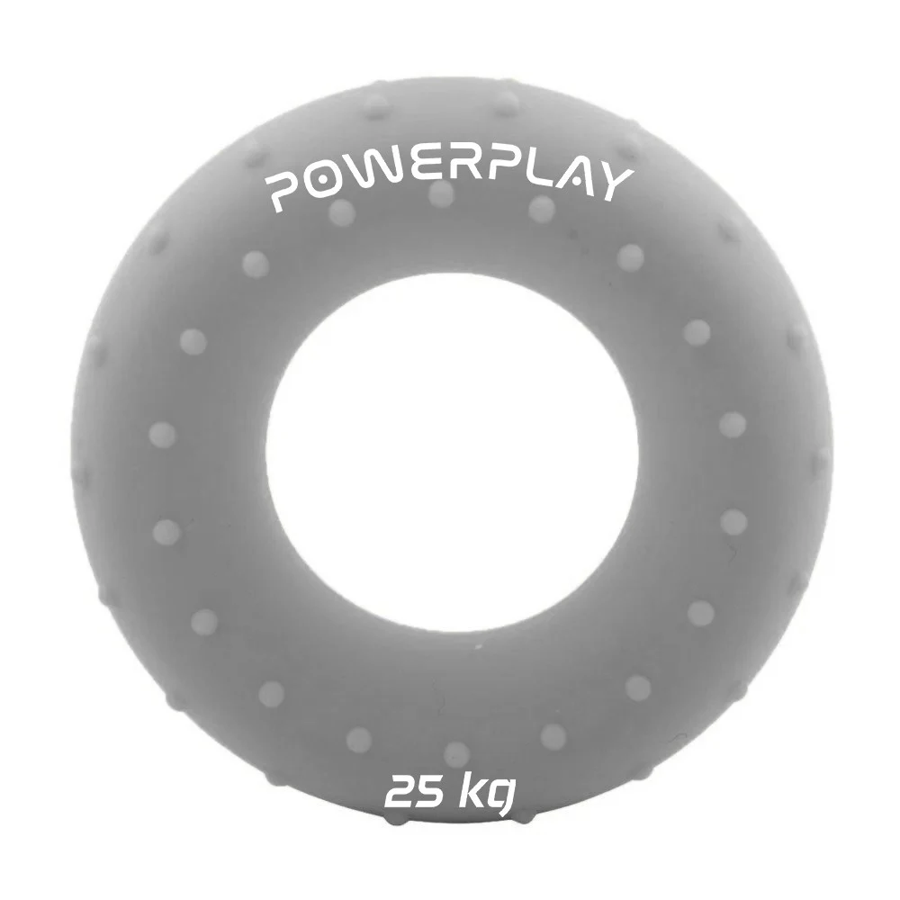 Эспандер кистевой PowerPlay PP-4338 25 кг силиконовый серый