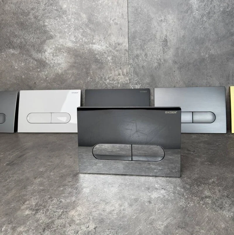 Панель змиву Koer KT-0608-01 240x160x10 мм пластикова хромова закруглена