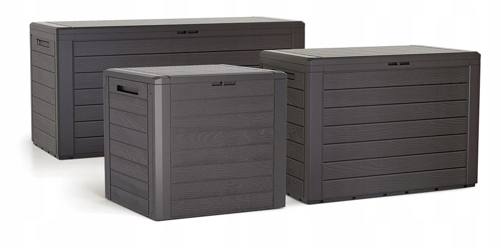 Садовий ящик Woodebox 280 л поліпропілен 116х46х55 см коричневий