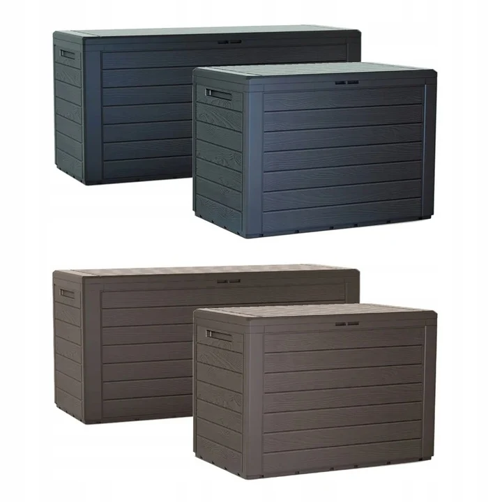 Садовий ящик Woodebox 280 л поліпропілен 116х46х55 см коричневий
