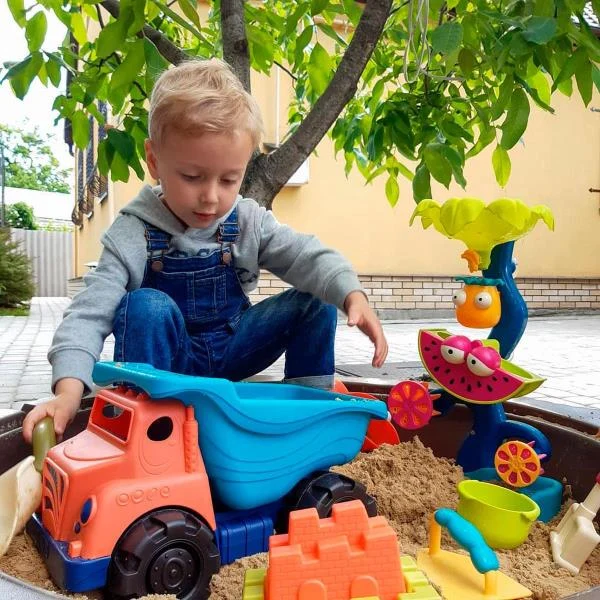 Набір для гри з піском та водою Тропічний водоспад 3 предмети пластик різнобарвний