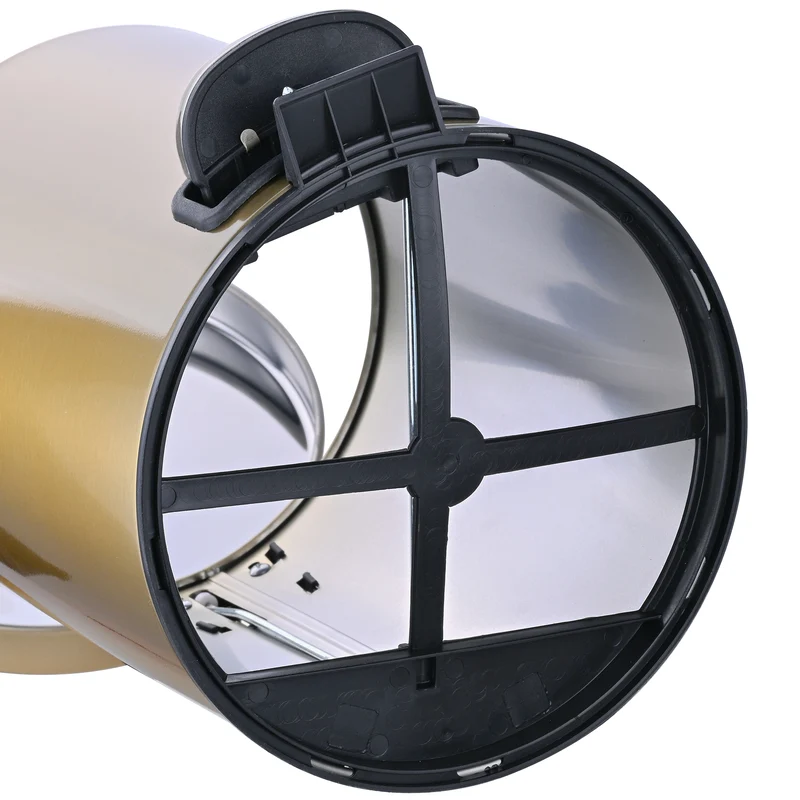 Відро для сміття Mixxus Ellipse-TC0205 кругле 5 л пластик матове золото