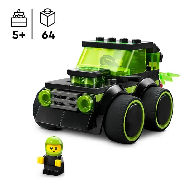 Конструктор LEGO Автівки Ігровий автомобіль для перегонів 64 деталі Пластик 64 деталі