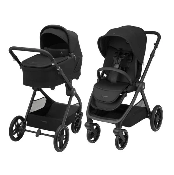 Коляска 2 в 1 Maxi-Cosi Oxford+ чорна 84х58х108 см поліуретан