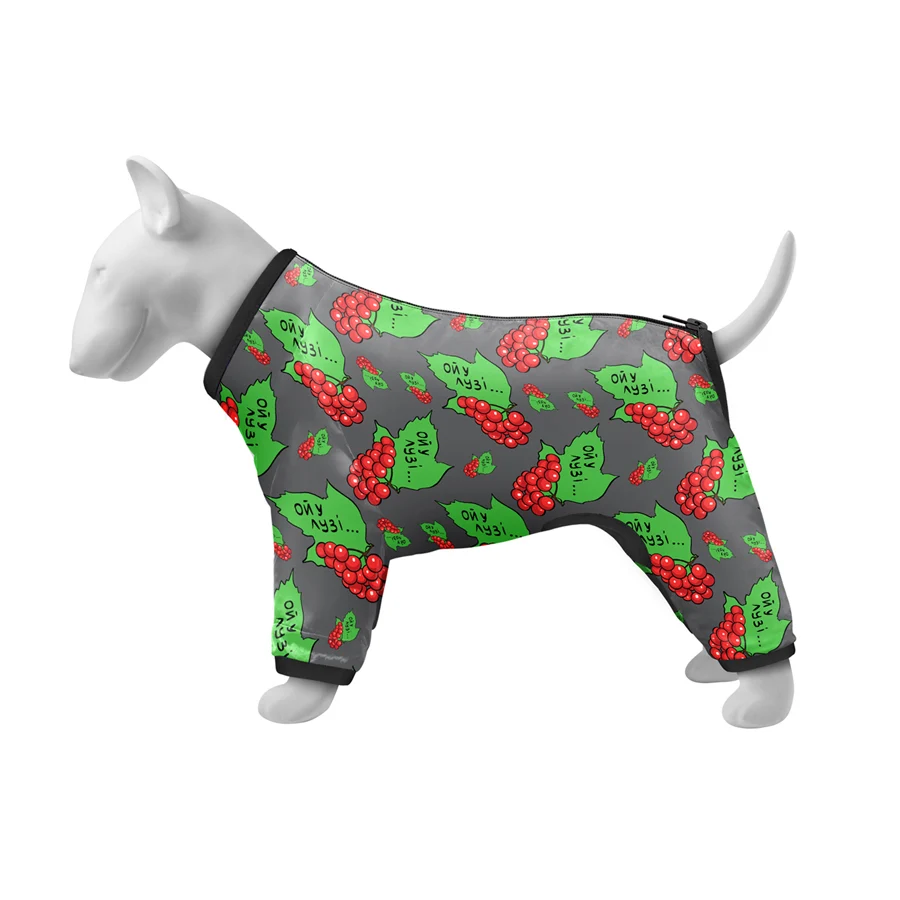 Дощовик для собак WAUDOG Clothes S40 56-59 см Калина демісезонний