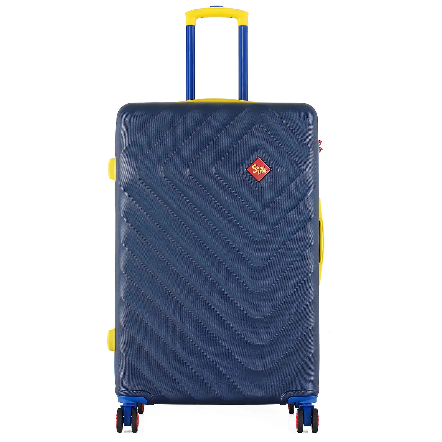 Валіза Semi Line T5807-3 100 л ABS-пластик синя на 4-х колесах з кодовим замком