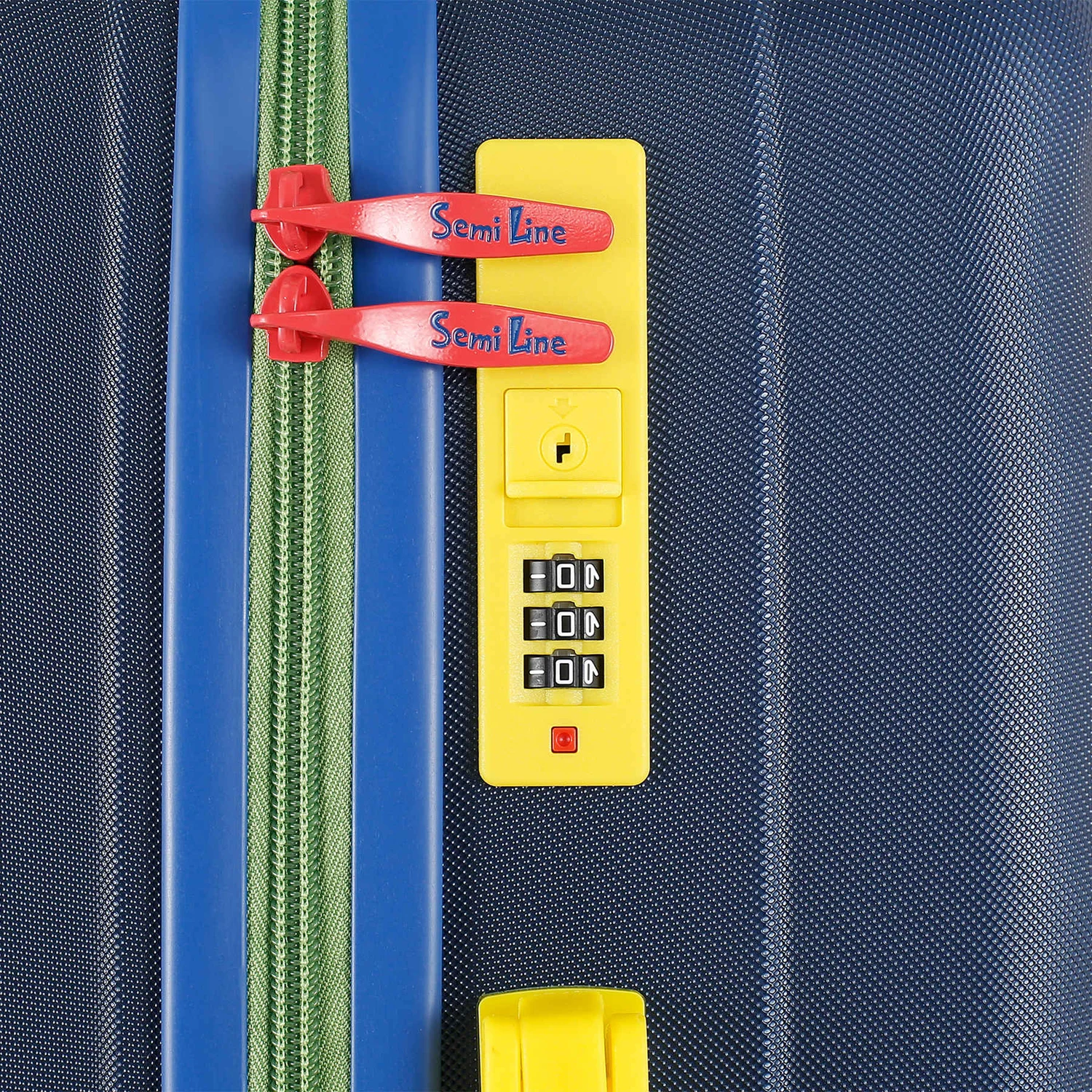 Валіза Semi Line T5807-3 100 л ABS-пластик синя на 4-х колесах з кодовим замком