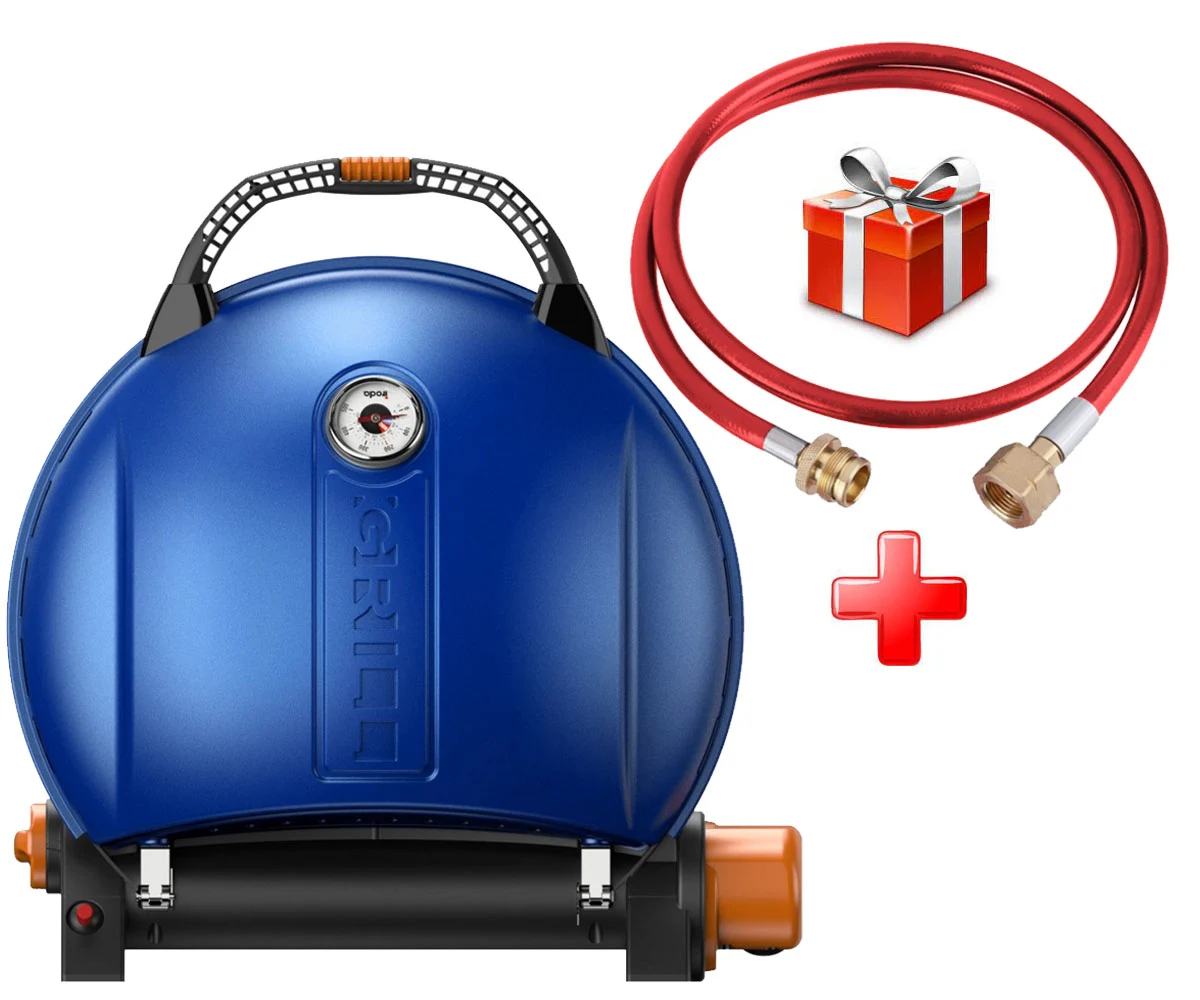 Газовий гриль O-Grill 900 переносний 58,5x27,6x56,7 см металевий синій