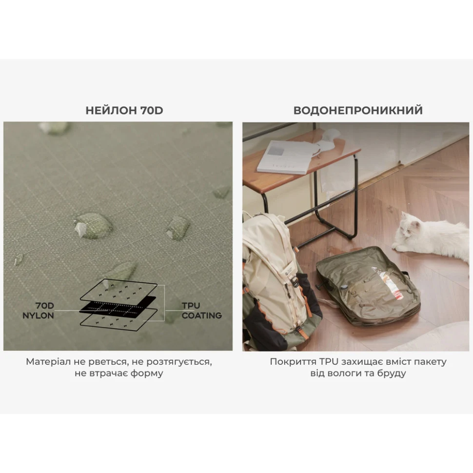 Сумка вакуумна EZY PACK M нейлон 70D 35х50х11 см 25 л