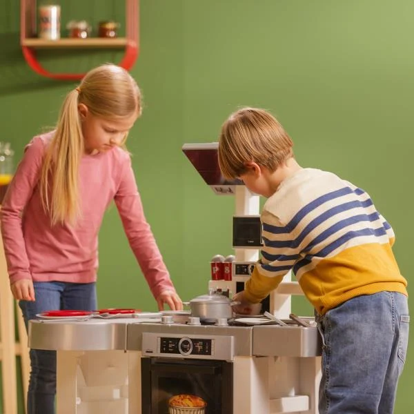 Дитяча кухня Bosch Mini Pure Сучасний стиль 280х800х520 мм Білий та сріблястий