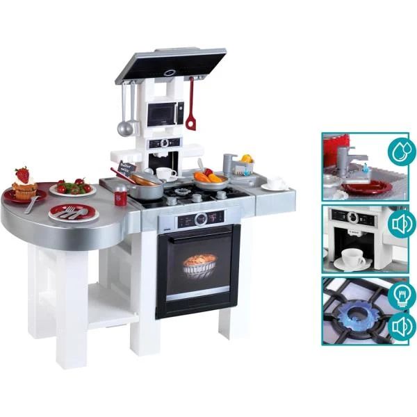 Дитяча кухня Bosch Mini Pure Сучасний стиль 280х800х520 мм Білий та сріблястий