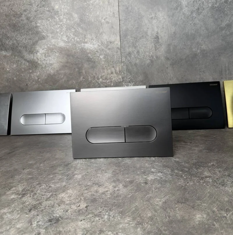 Панель змиву Koer KT-0608-07 графітова пластикова 240x160x10 мм закруглена