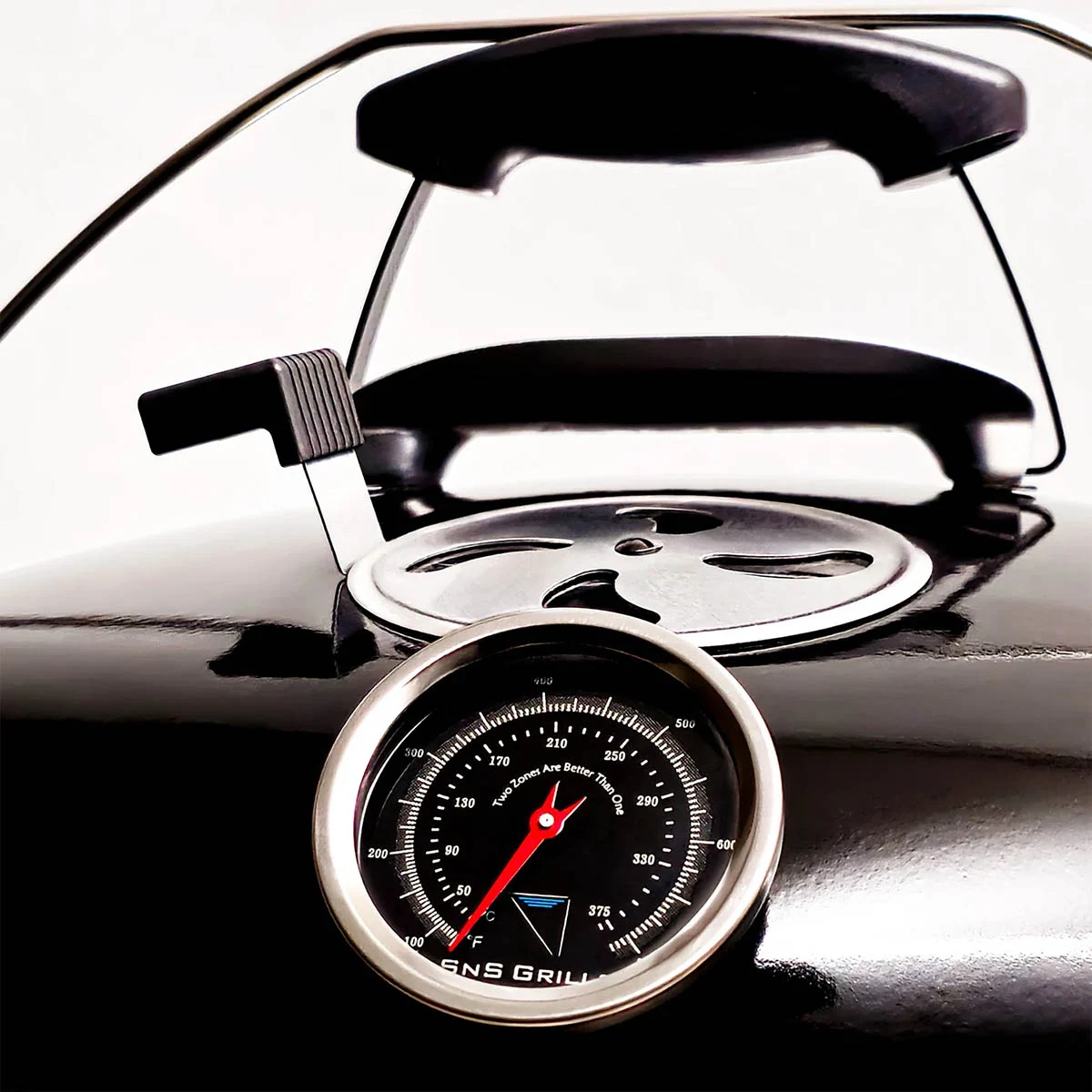 Вугільний гриль Slow and Sear Travel Kettle 47 см сталь з покриттям порцеляновою емаллю