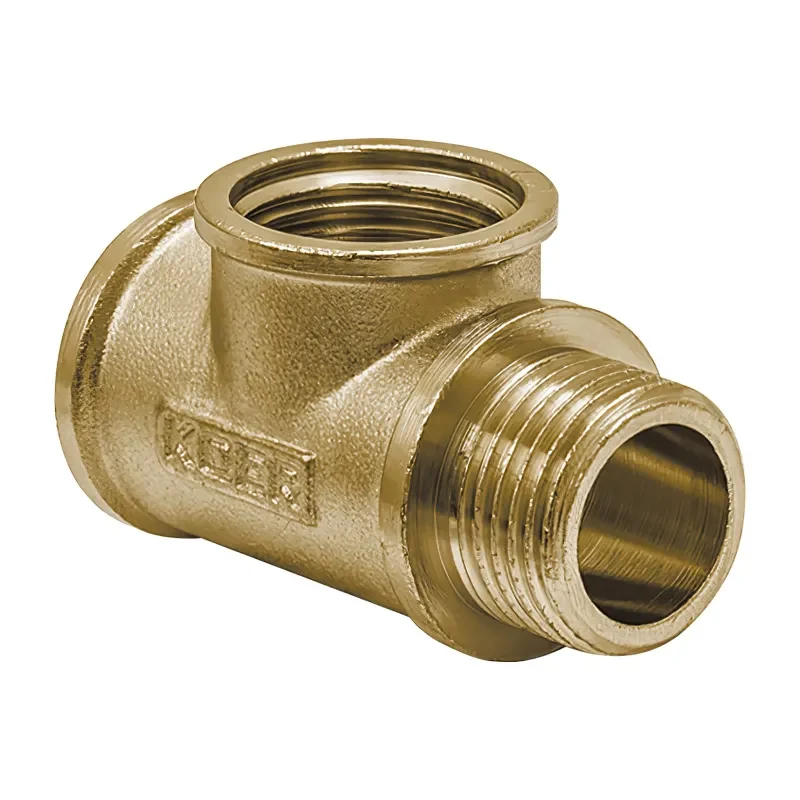 Трійник 1/2'' ВВЗ латунь для водопроводу Koer KF.T06FFM.WN