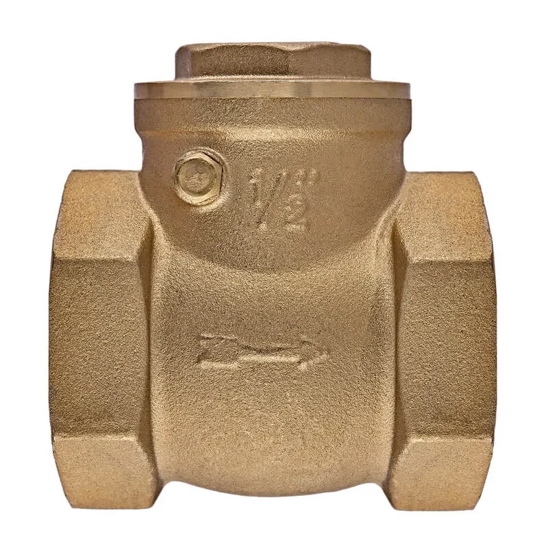 Клапан зворотний пелюстковий 1/2" латунь золотий Koer KR.174-15