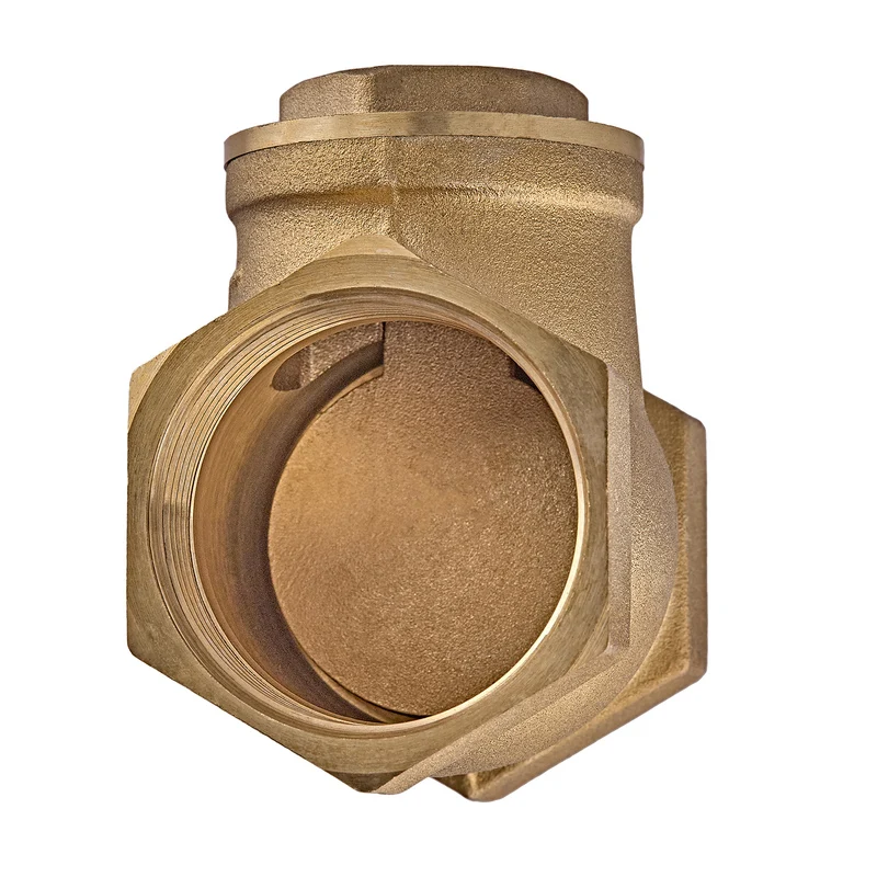 Клапан зворотний пелюстковий 1/2" латунь золотий Koer KR.174-15