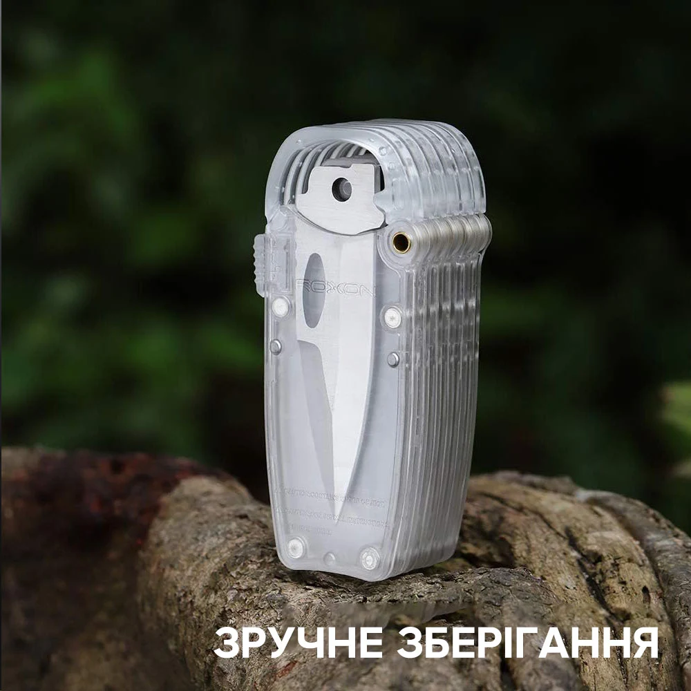 Набір змінних клинків 3in1 для мультитула Roxon S802 S502 Phantasy нержавіюча сталь прозорий