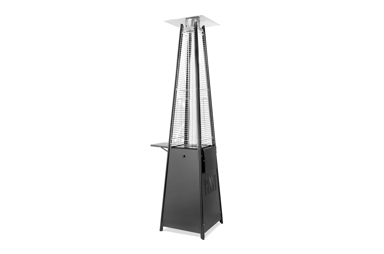 Газовий обігрівач Pyramid Black GRILLI 777415 13 кВт нержавіюча сталь 227х52х52 см чорний