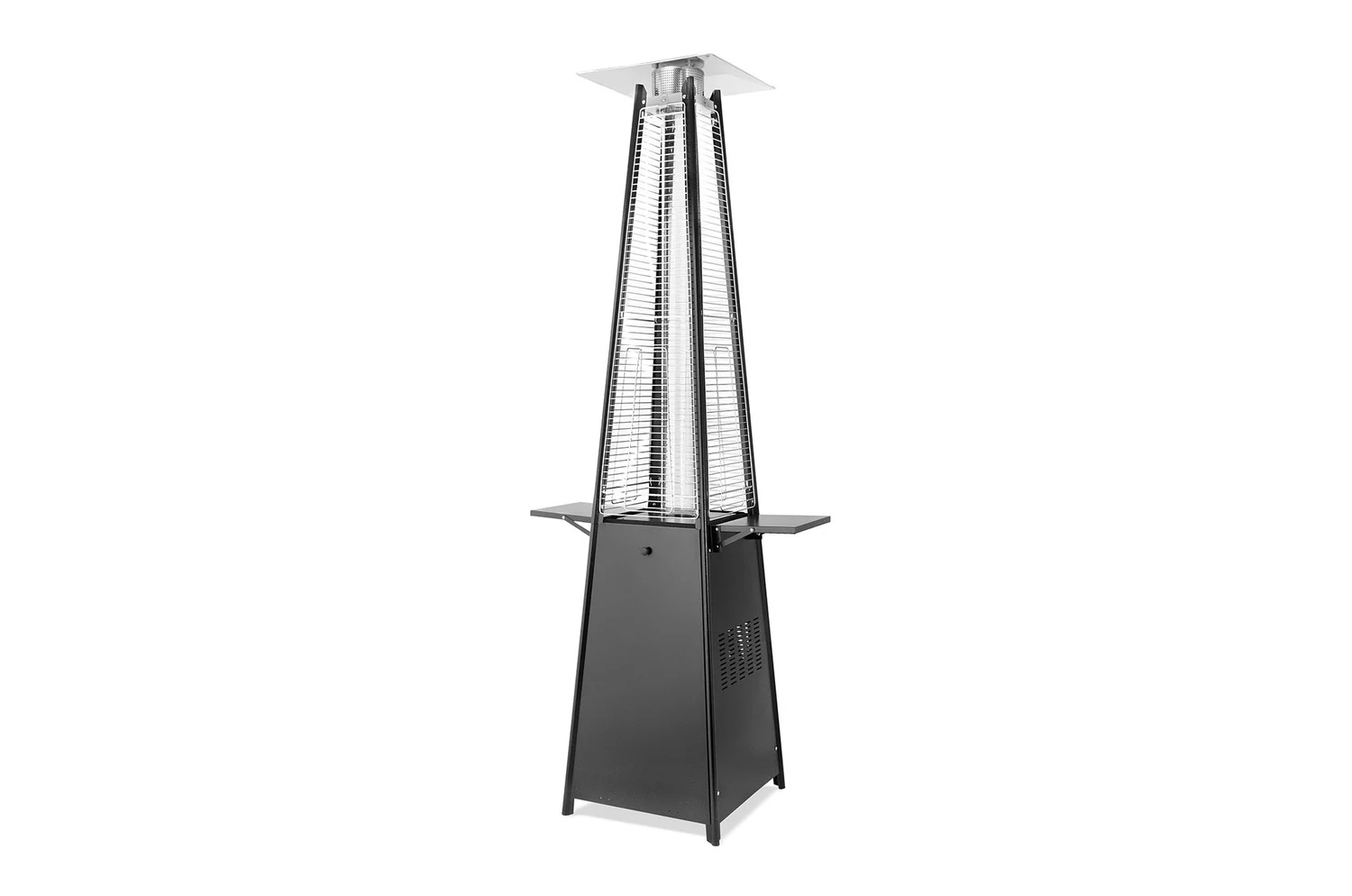 Газовий обігрівач Pyramid Black GRILLI 777415 13 кВт нержавіюча сталь 227х52х52 см чорний