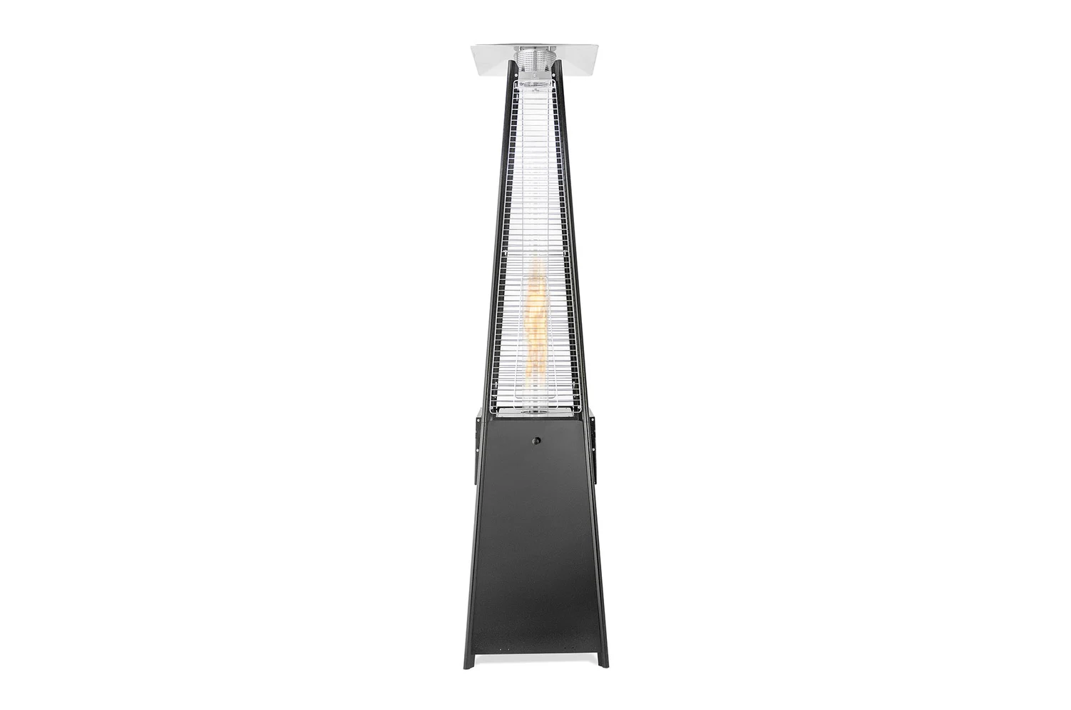 Газовий обігрівач Pyramid Black GRILLI 777415 13 кВт нержавіюча сталь 227х52х52 см чорний