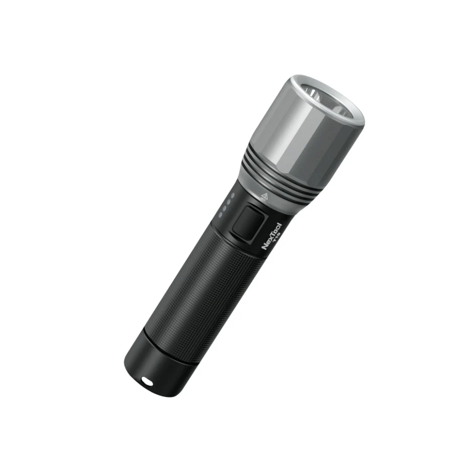 Ручной фонарь NexTool Flashlight T10 2000 лм алюминиевый 152х28х38 мм черный