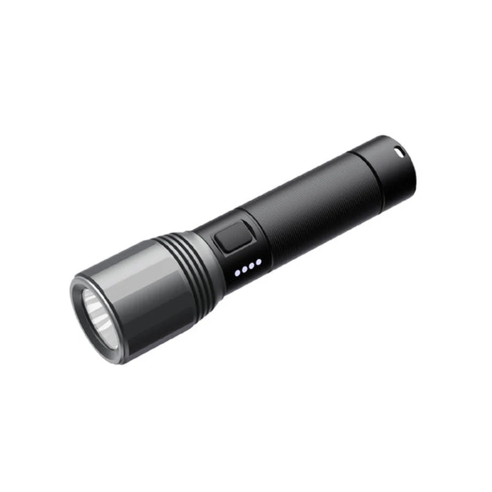 Ручной фонарь NexTool Flashlight T10 2000 лм алюминиевый 152х28х38 мм черный