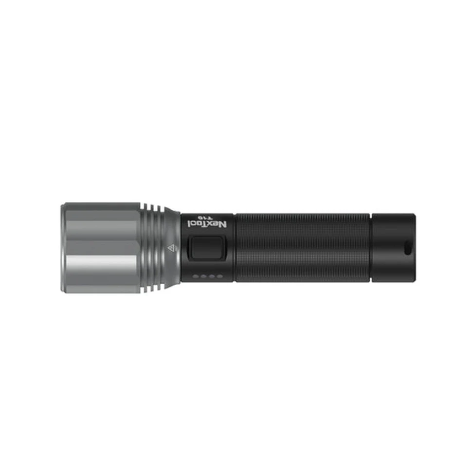 Ручной фонарь NexTool Flashlight T10 2000 лм алюминиевый 152х28х38 мм черный