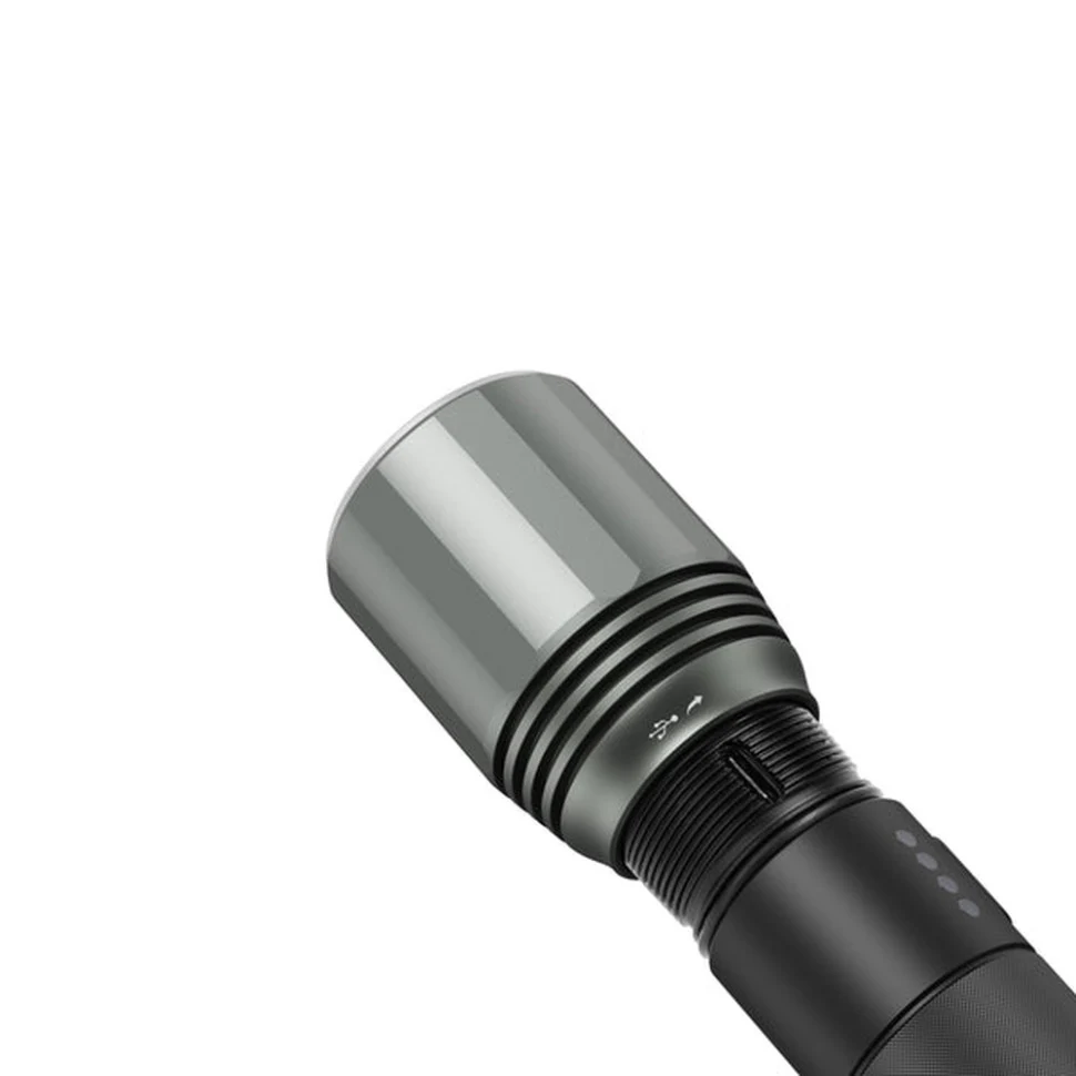 Ручной фонарь NexTool Flashlight T10 2000 лм алюминиевый 152х28х38 мм черный