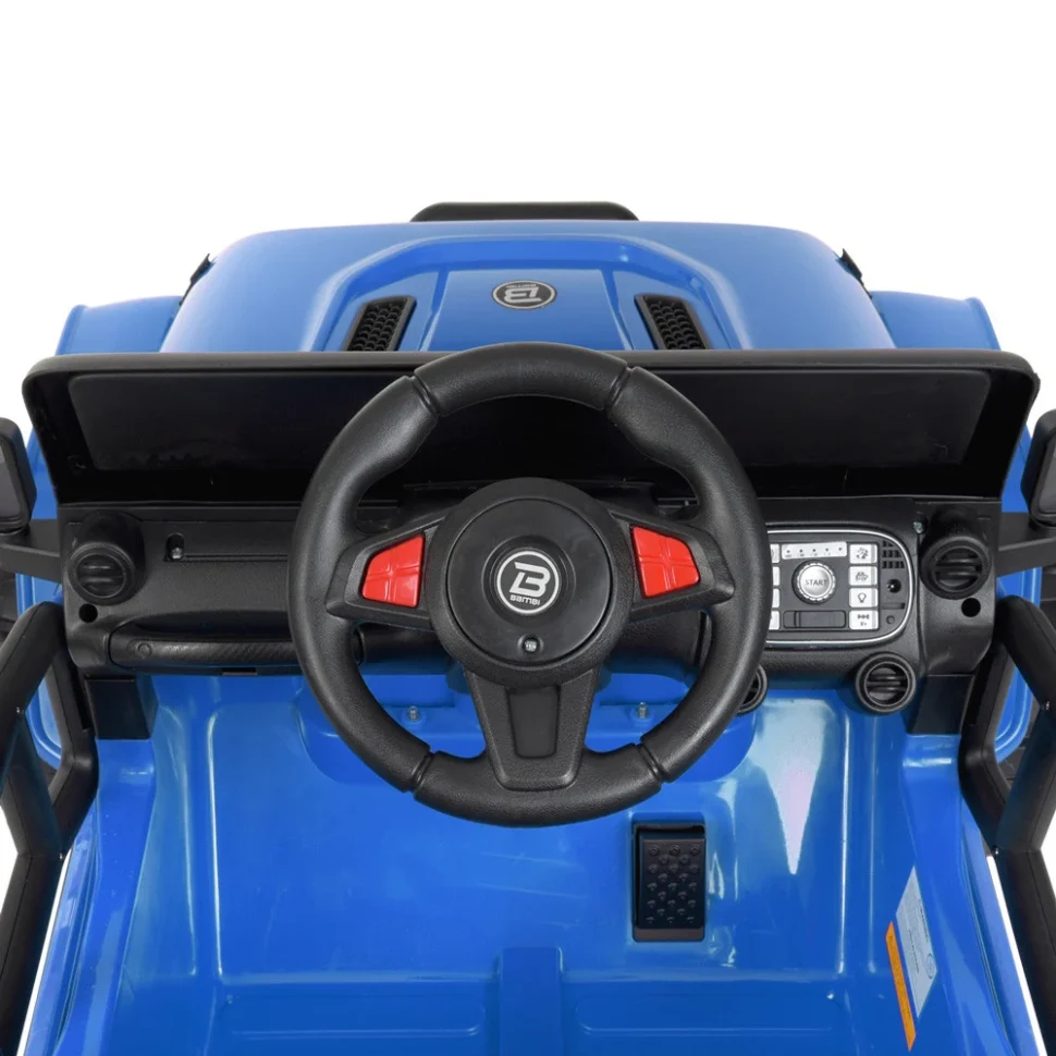 Дитячий електромобіль Джип Bambi Racer M 4282EBLR-4 105х66х42 см пластик червоний