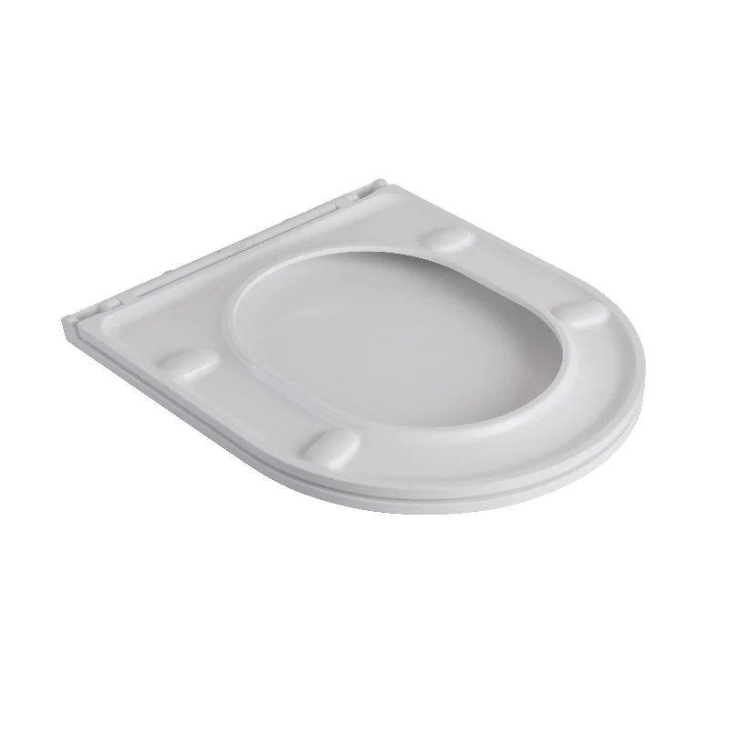 Сидіння для унітазу Mixxus Ellipse-Bevel 430х360х30 мм дюропластове швидкознімне біле з мікроліфтом