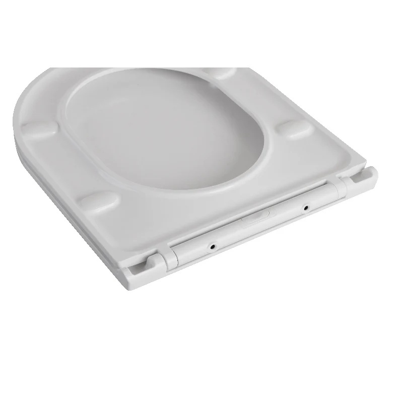 Сидіння для унітазу Mixxus Ellipse-Bevel 430х360х30 мм дюропластове швидкознімне біле з мікроліфтом
